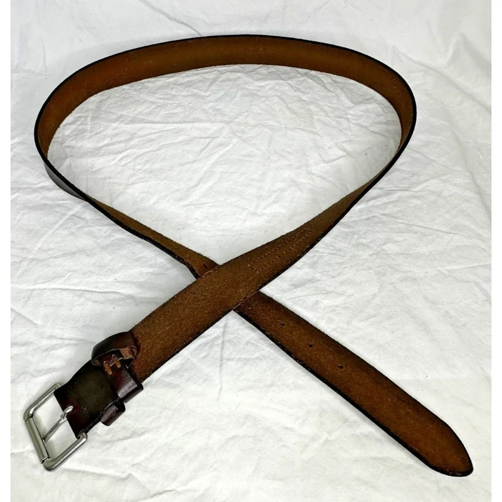 Polo Ralph Lauren Brown Leather Belt Mens Sz 36-40 in